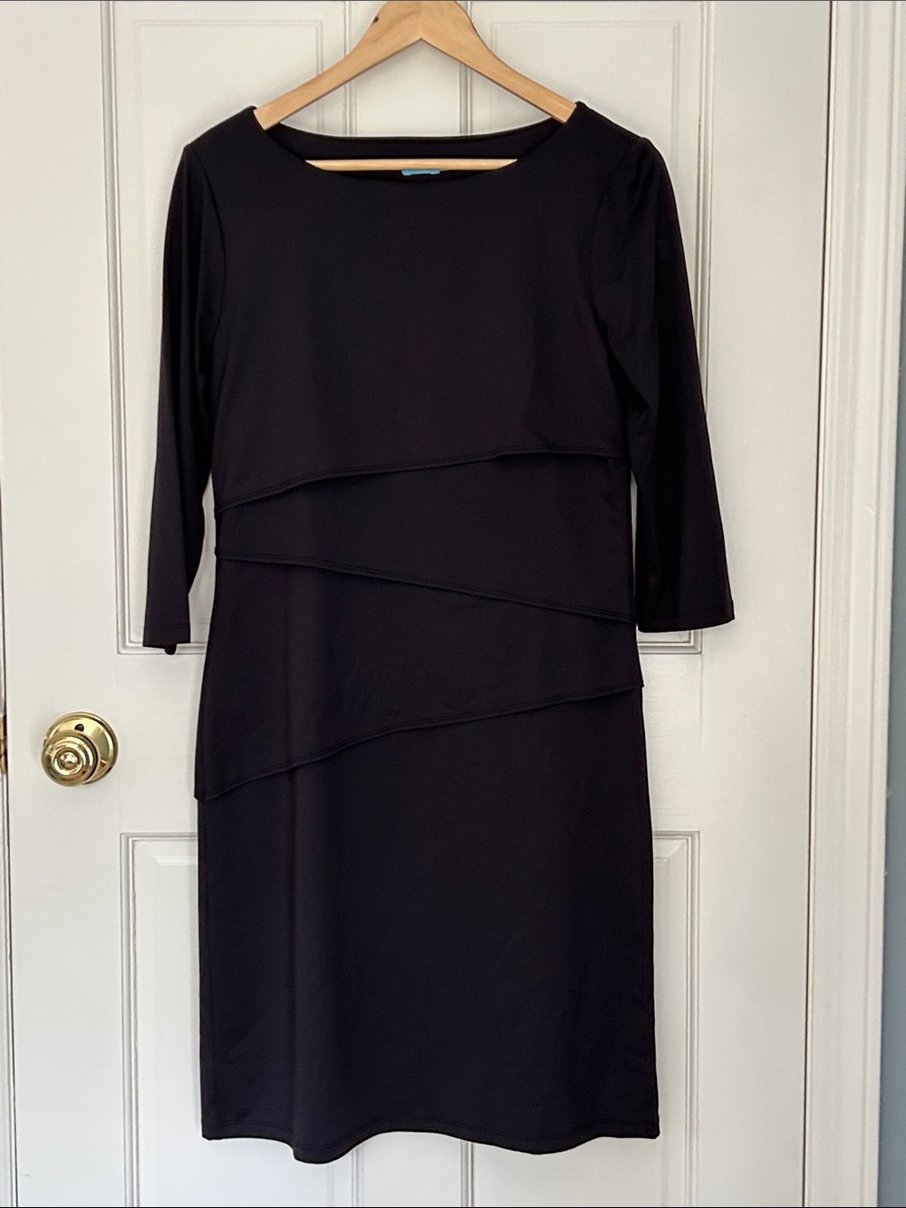 I McLaughlin Nicola(?) black tiered dress sz M
